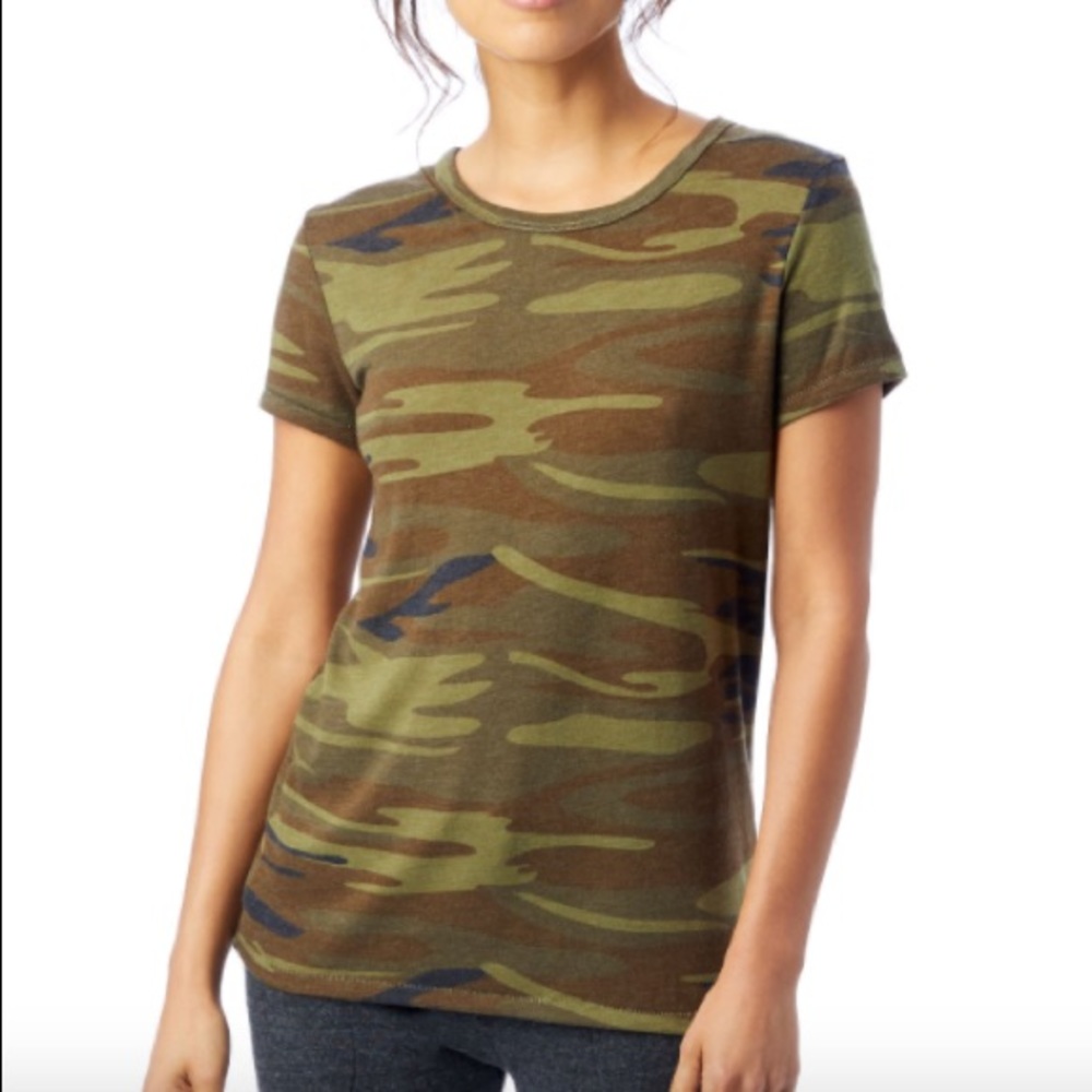 Ideal Printed Camouflage Eco-Jersey T-Shirt